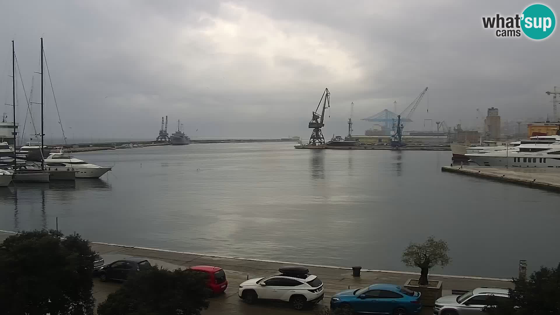 La Riva e la Marina a Rijeka (Fiume) – Live Webcam Croazia