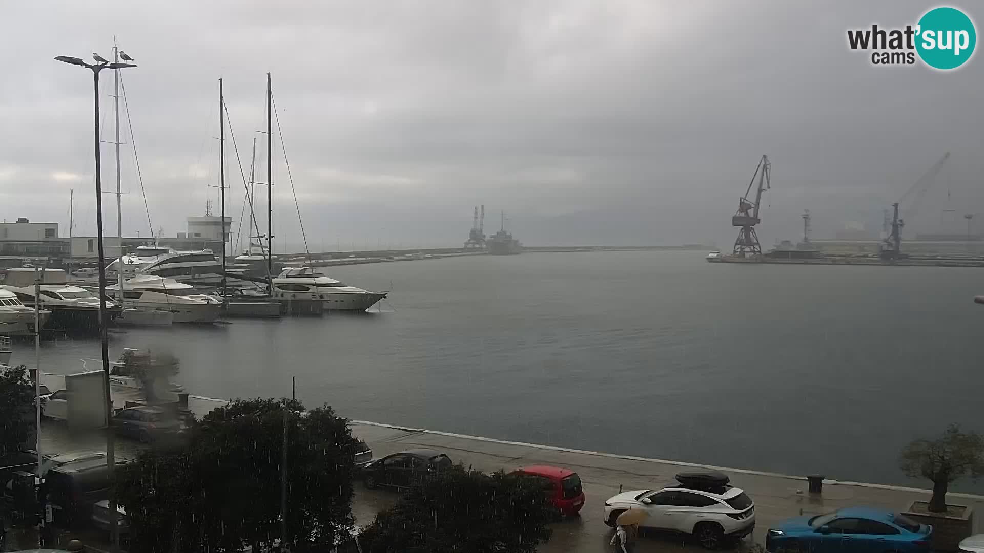 La Riva et Marina à Rijeka – Live Webcam Croatie