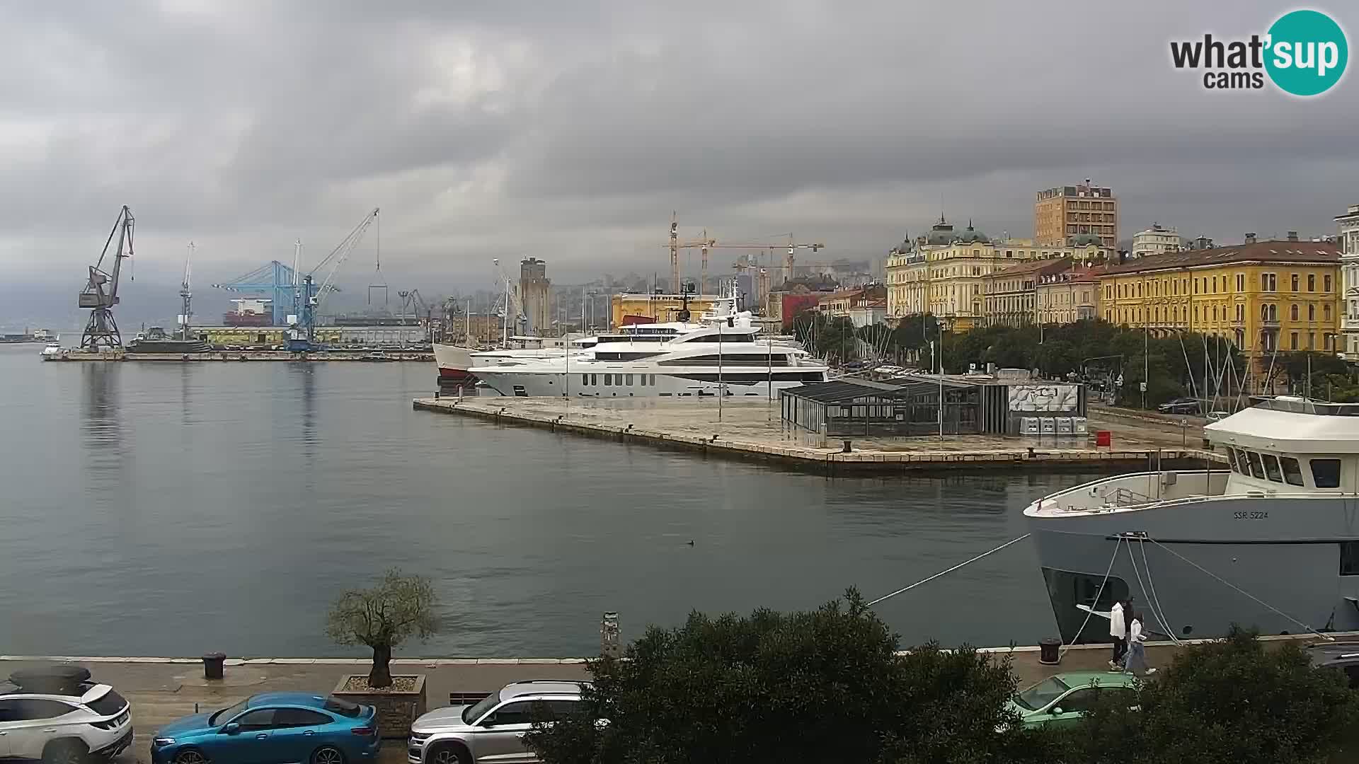Riva i Marina u Rijeci – Web kamera uživo u Hrvatskoj