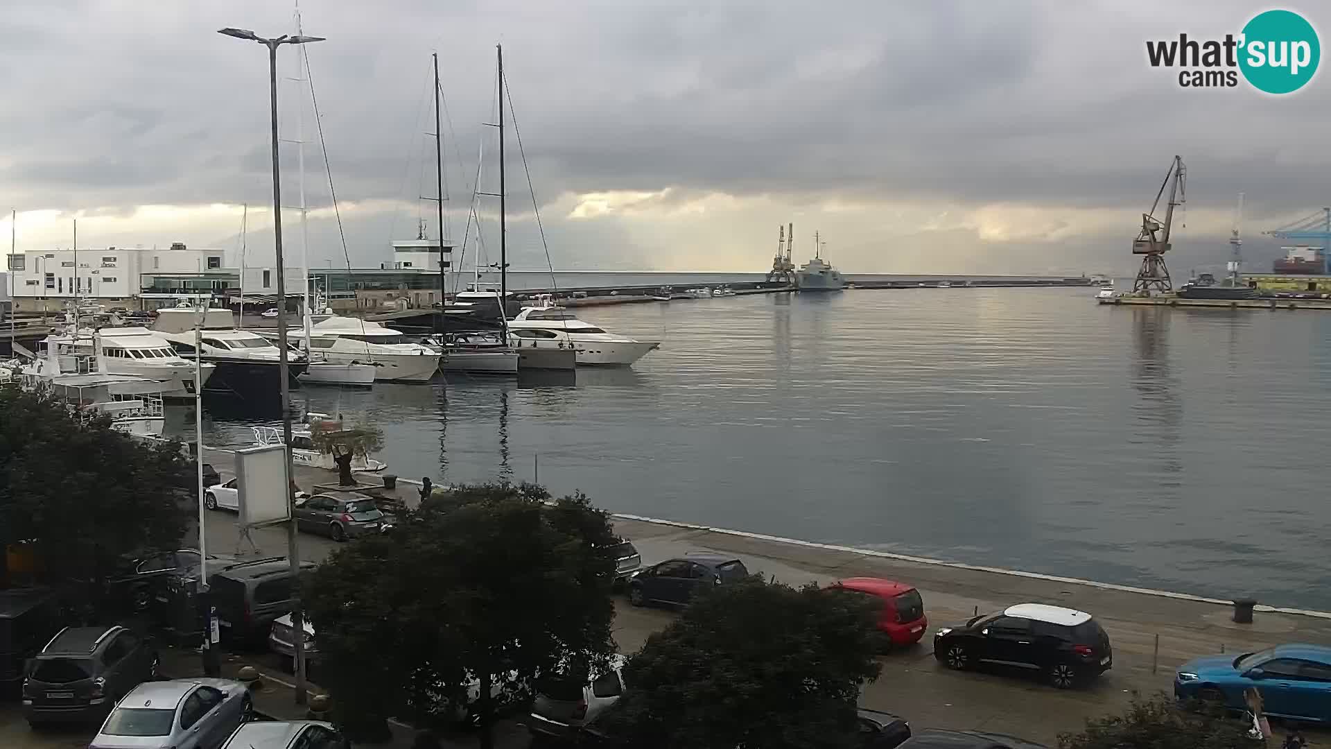 La Riva e la Marina a Rijeka (Fiume) – Live Webcam Croazia