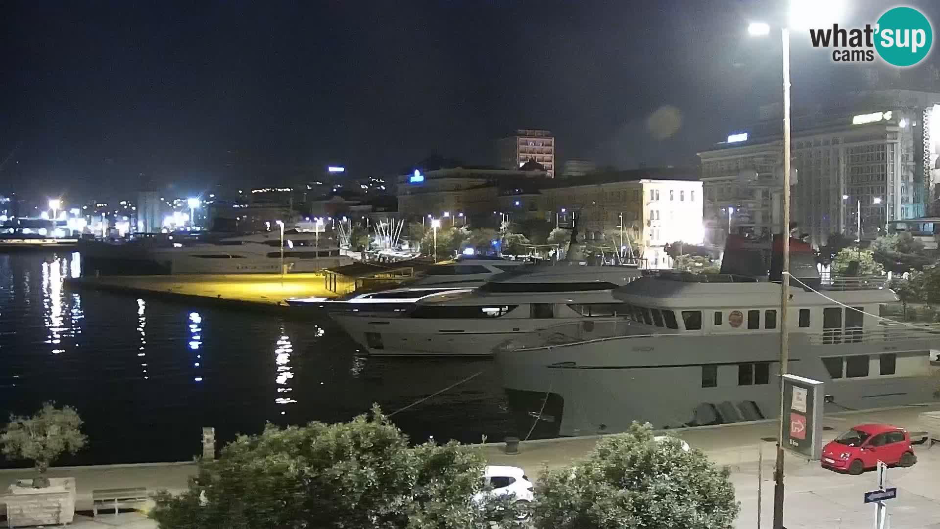 La Riva e la Marina a Rijeka (Fiume) – Live Webcam Croazia