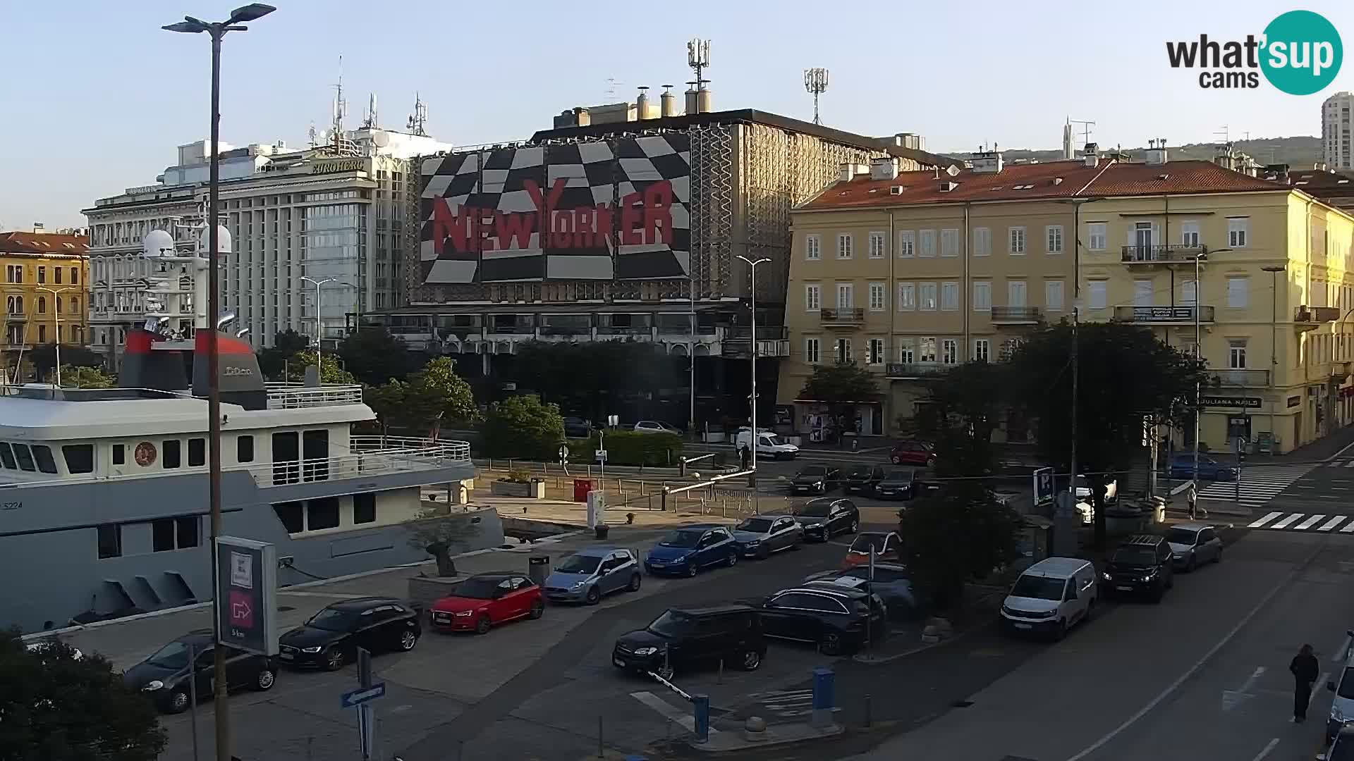 Die Riva und Marina in Rijeka – Live Webcam Kroatien