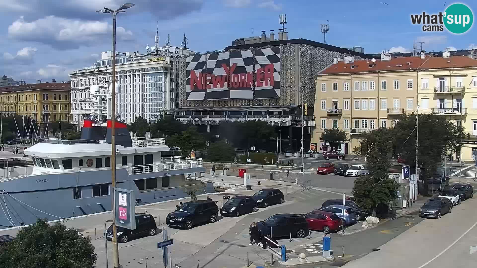 La Riva et Marina à Rijeka – Live Webcam Croatie