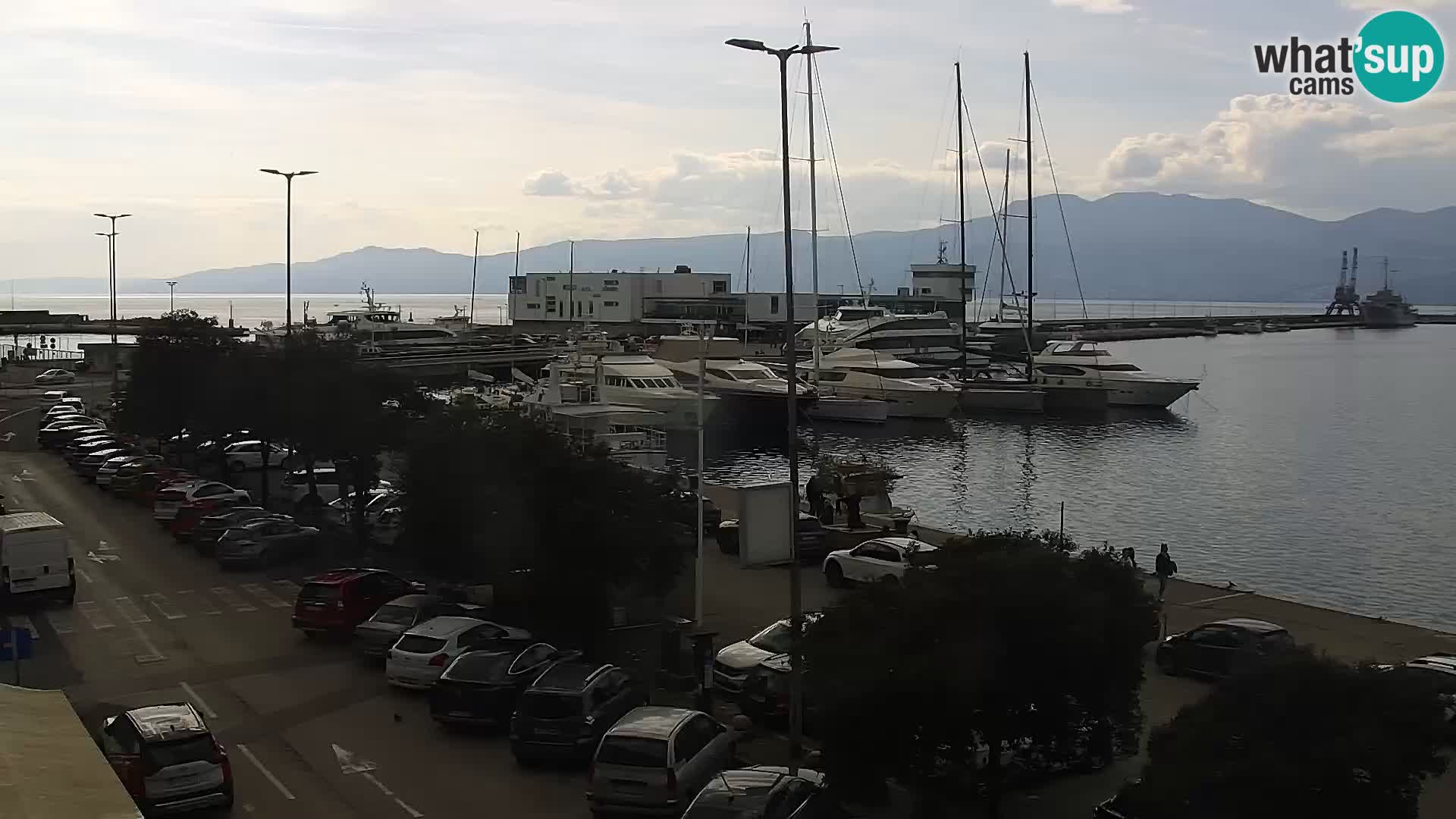 The Riva and Marina in Rijeka  – Live Webcam Croatia