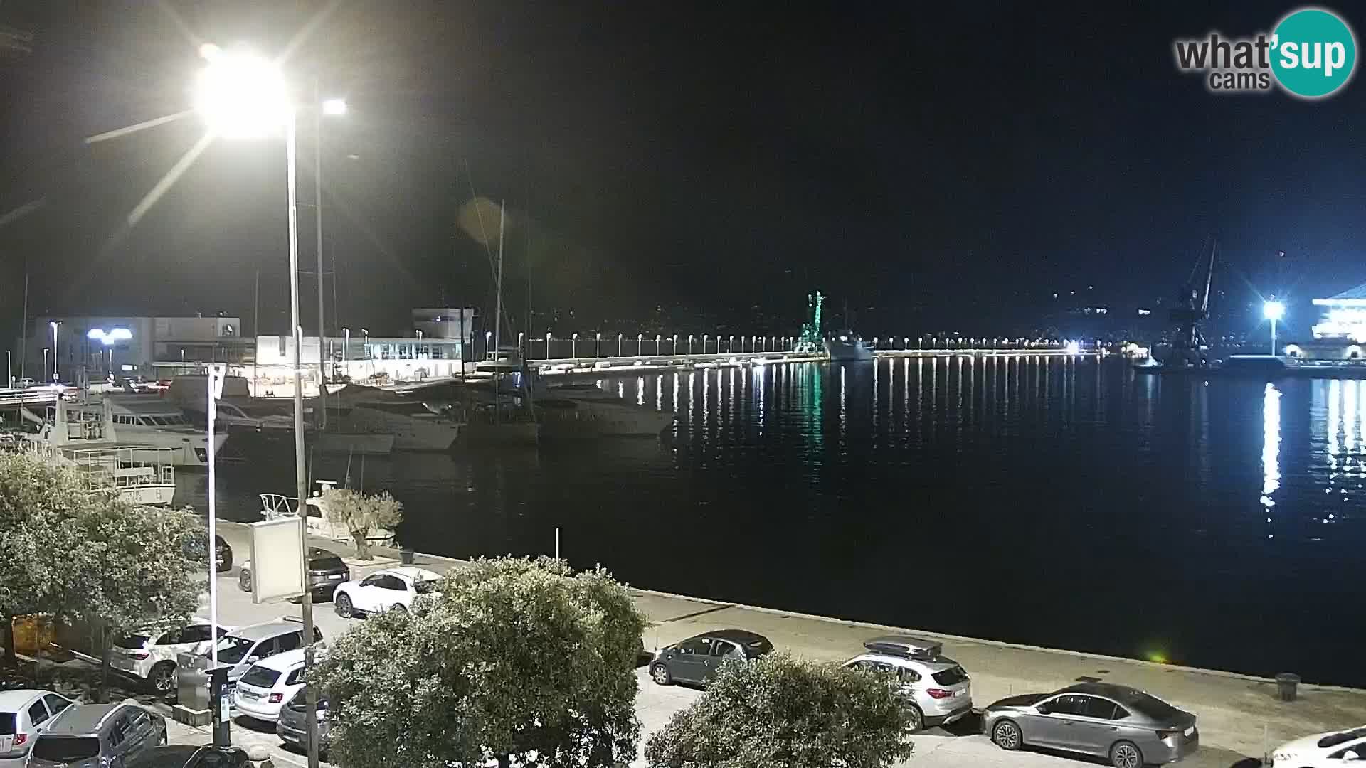 The Riva and Marina in Rijeka  – Live Webcam Croatia