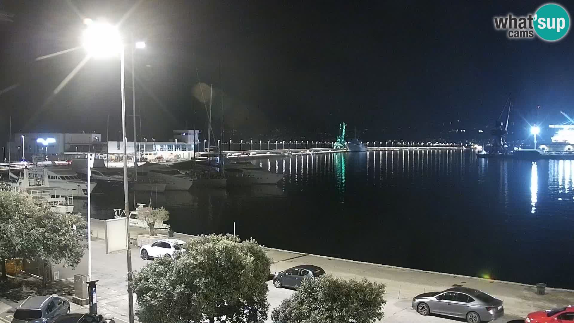 The Riva and Marina in Rijeka  – Live Webcam Croatia