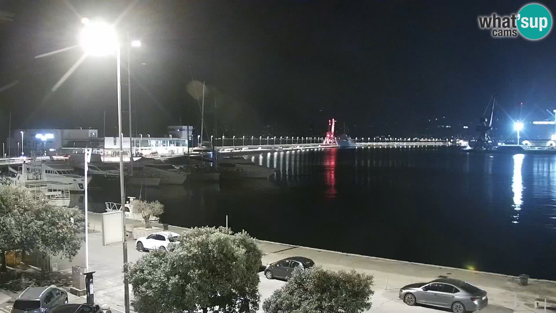 The Riva and Marina in Rijeka  – Live Webcam Croatia