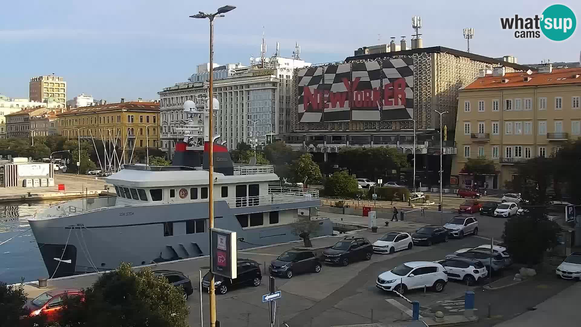 La Riva e la Marina a Rijeka (Fiume) – Live Webcam Croazia