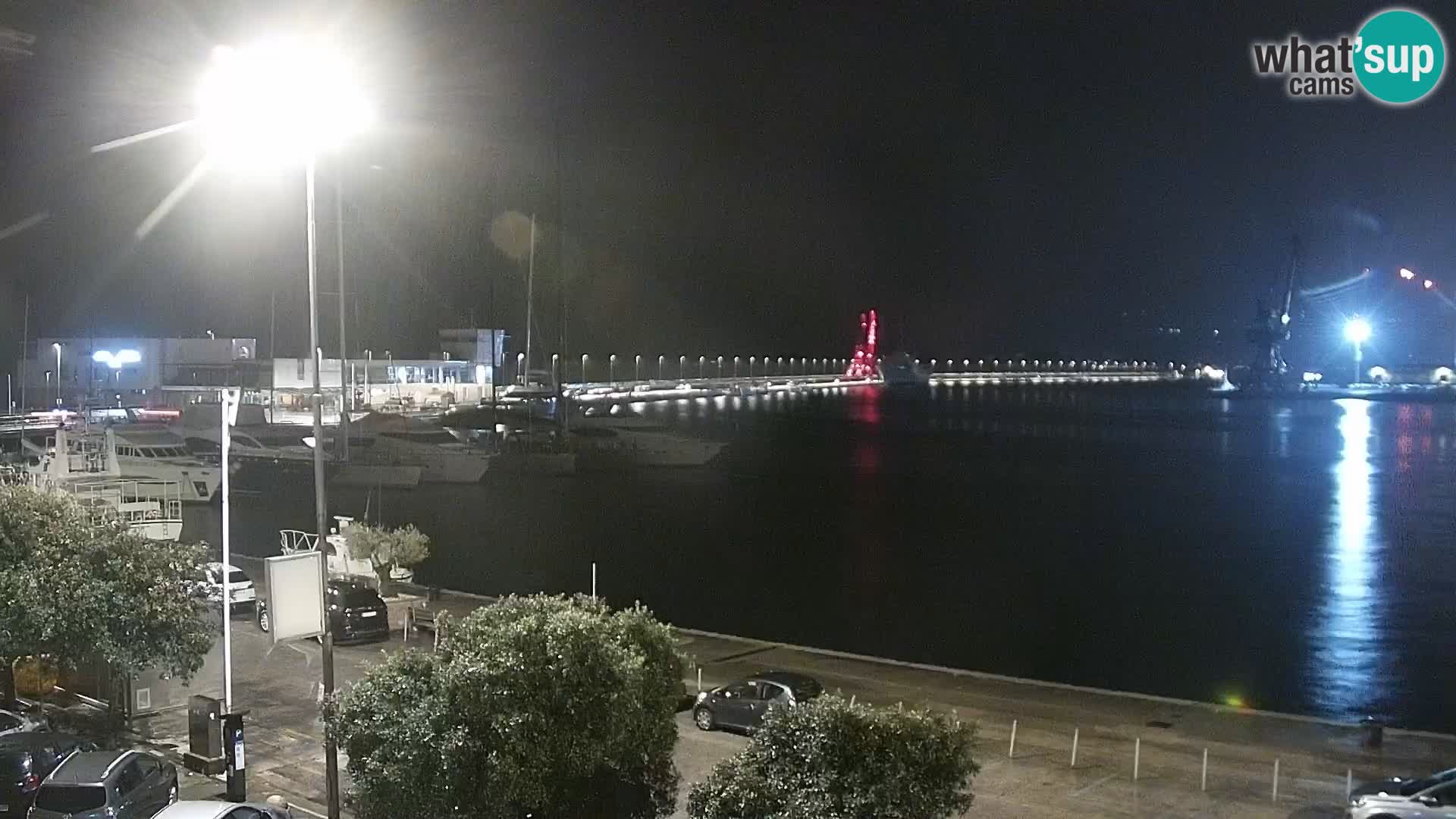 La Riva et Marina à Rijeka – Live Webcam Croatie