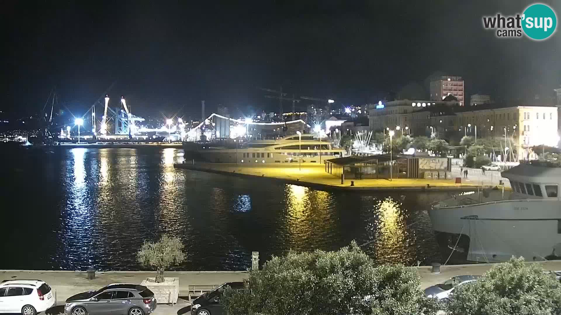 Die Riva und Marina in Rijeka – Live Webcam Kroatien