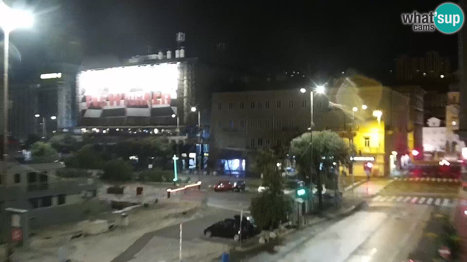 La Riva y Marina en Rijeka – Webcam en vivo Croacia
