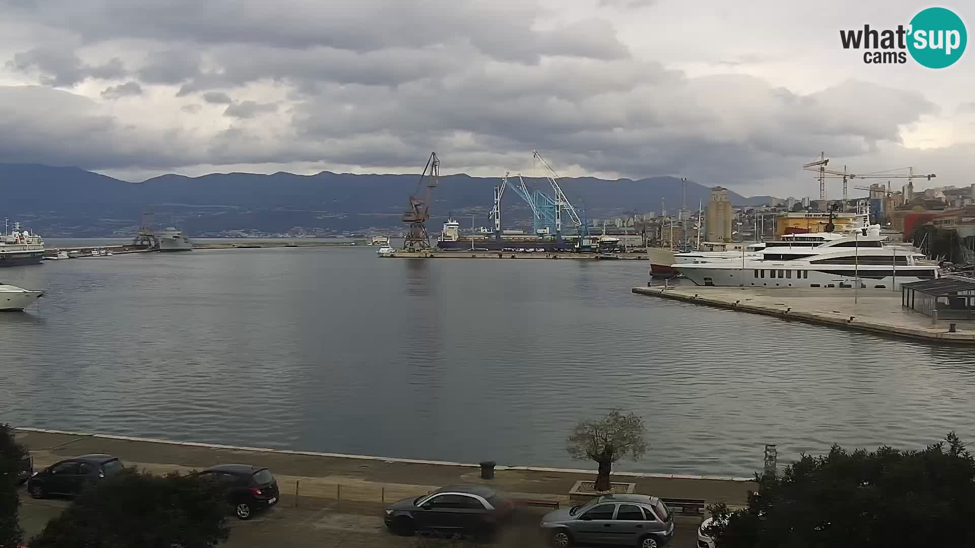 La Riva e la Marina a Rijeka (Fiume) – Live Webcam Croazia