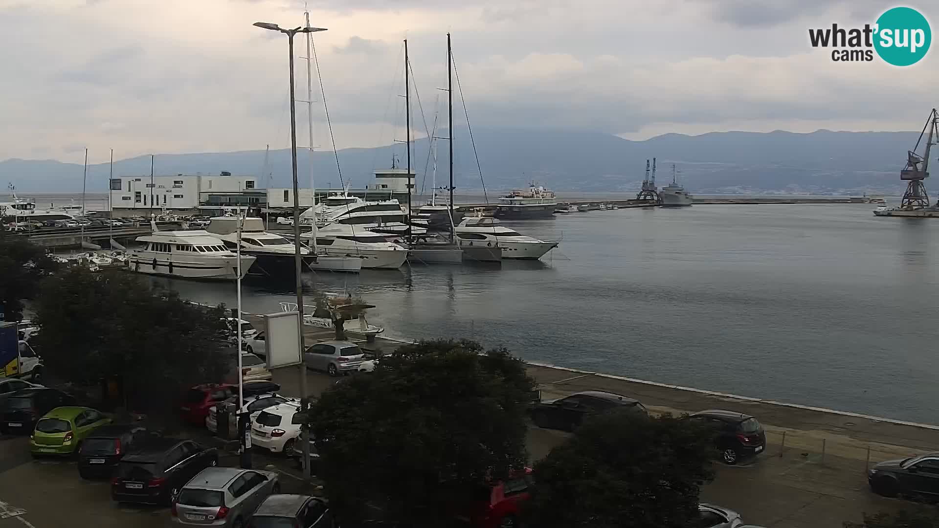 La Riva et Marina à Rijeka – Live Webcam Croatie