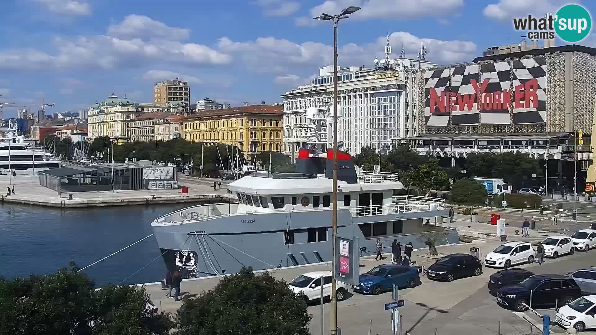 La Riva e la Marina a Rijeka (Fiume) – Live Webcam Croazia