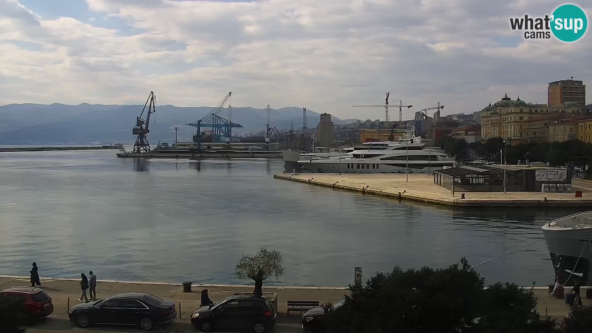 La Riva et Marina à Rijeka – Live Webcam Croatie