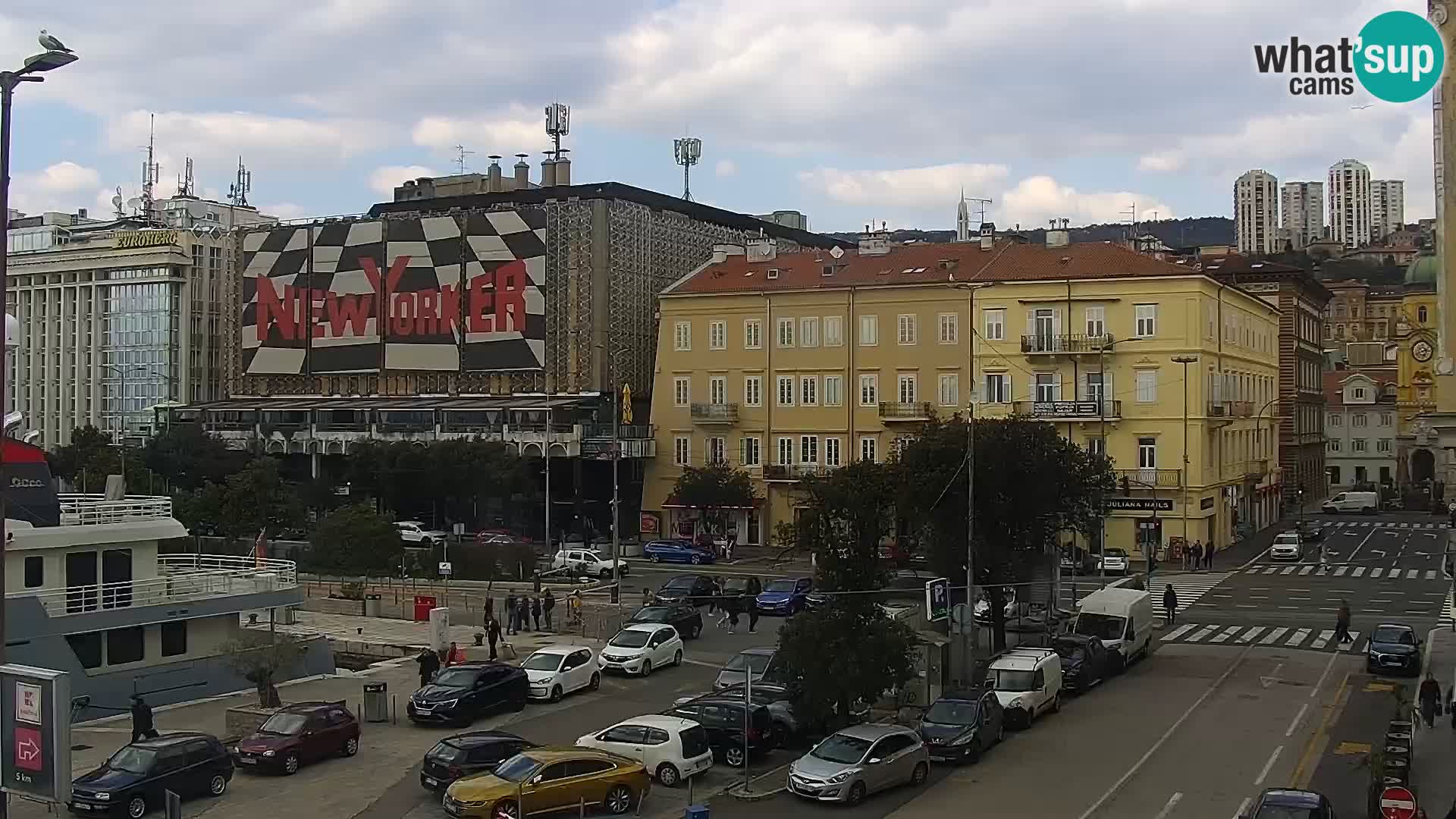 La Riva et Marina à Rijeka – Live Webcam Croatie
