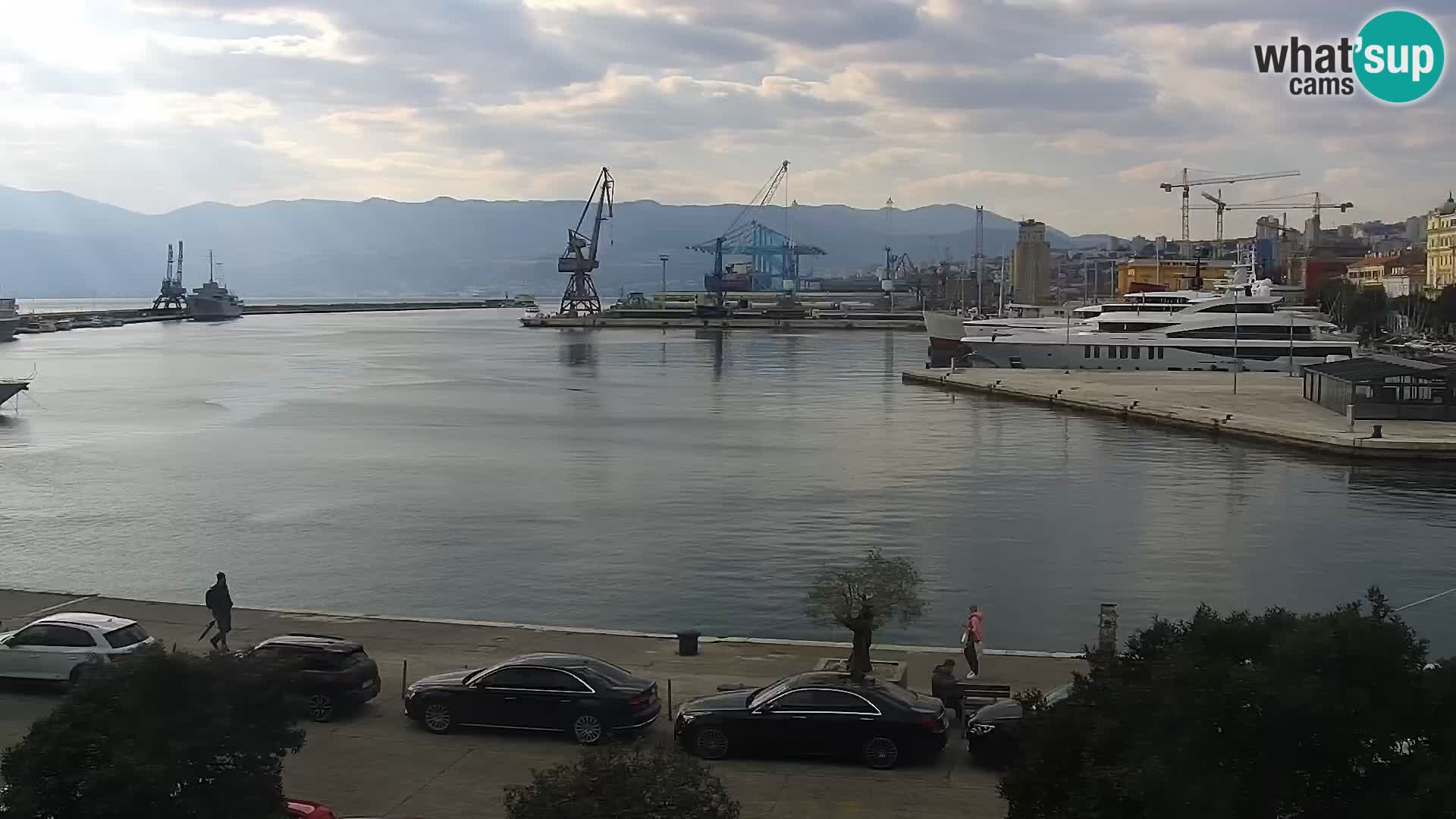 La Riva e la Marina a Rijeka (Fiume) – Live Webcam Croazia