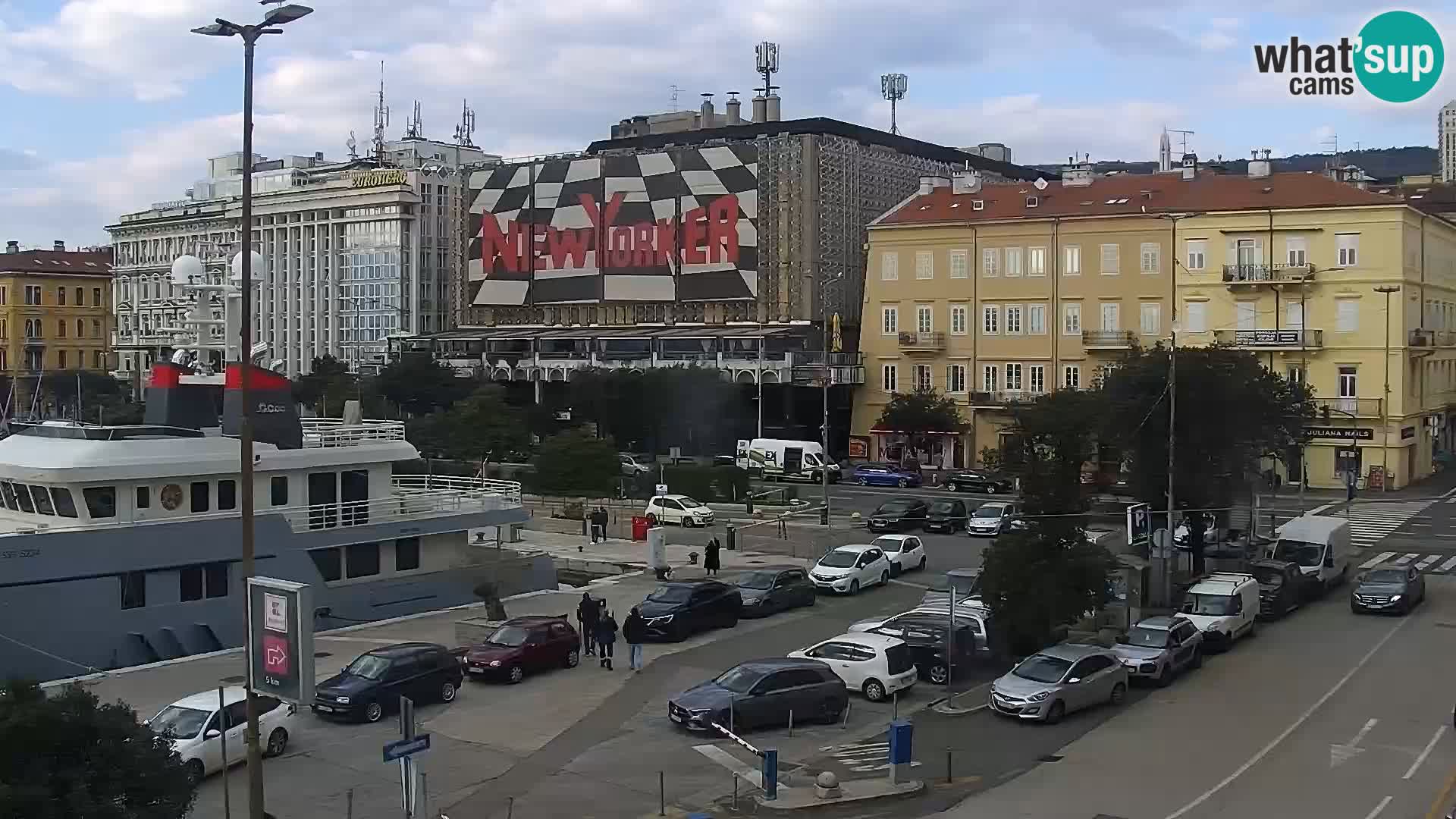 The Riva and Marina in Rijeka – Live Webcam Croatia