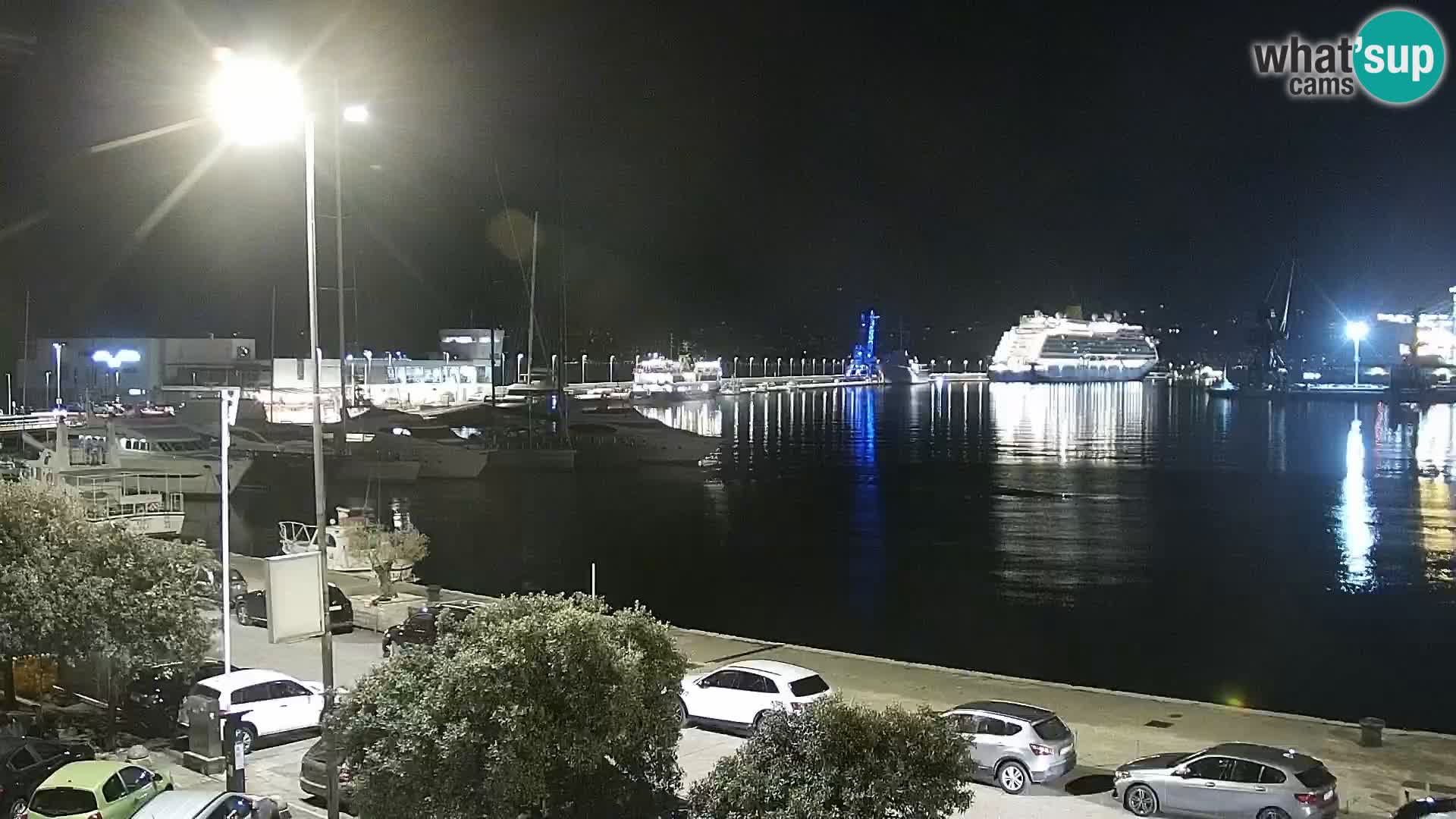 The Riva and Marina in Rijeka  – Live Webcam Croatia