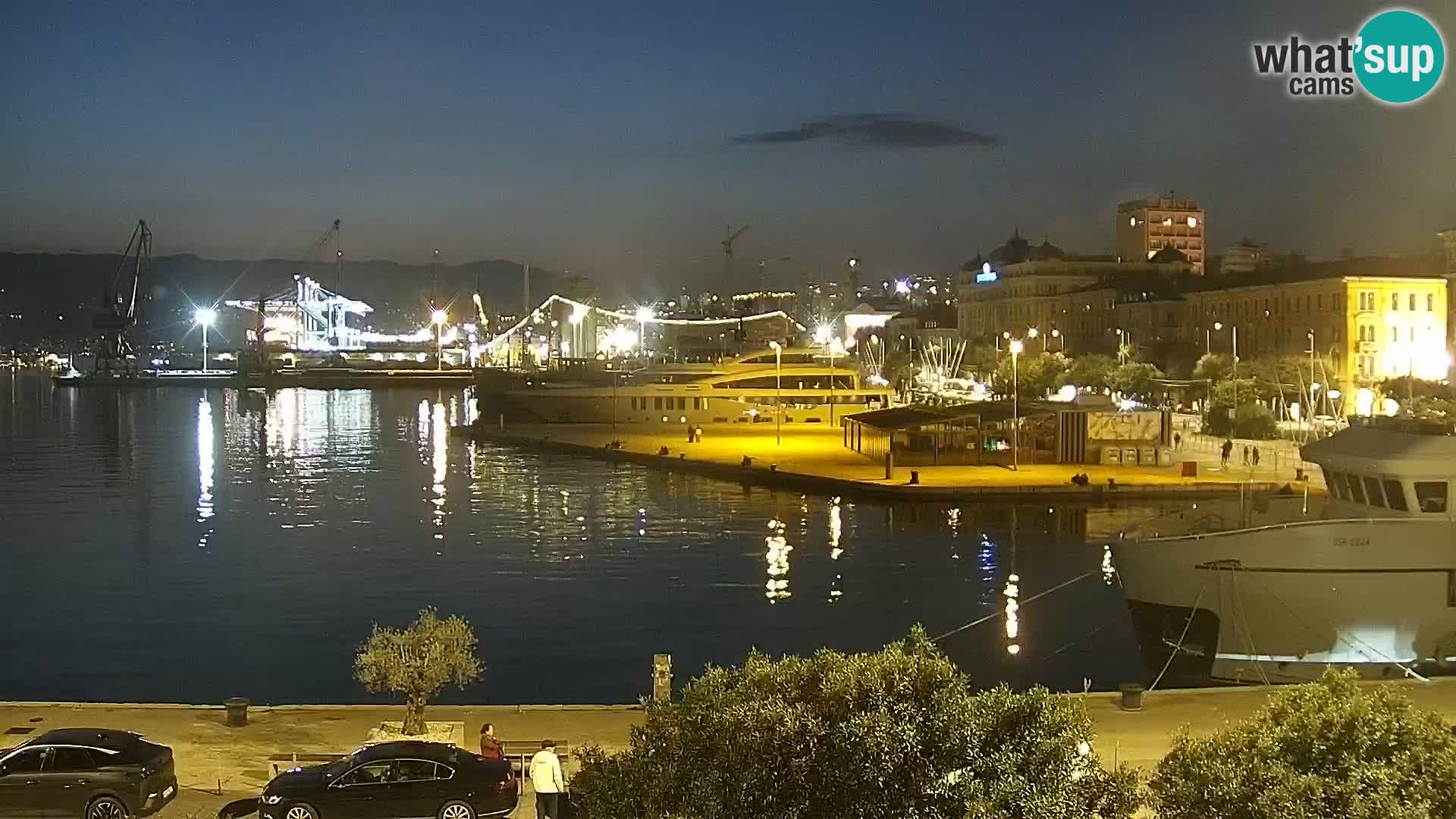 La Riva e la Marina a Rijeka (Fiume) – Live Webcam Croazia