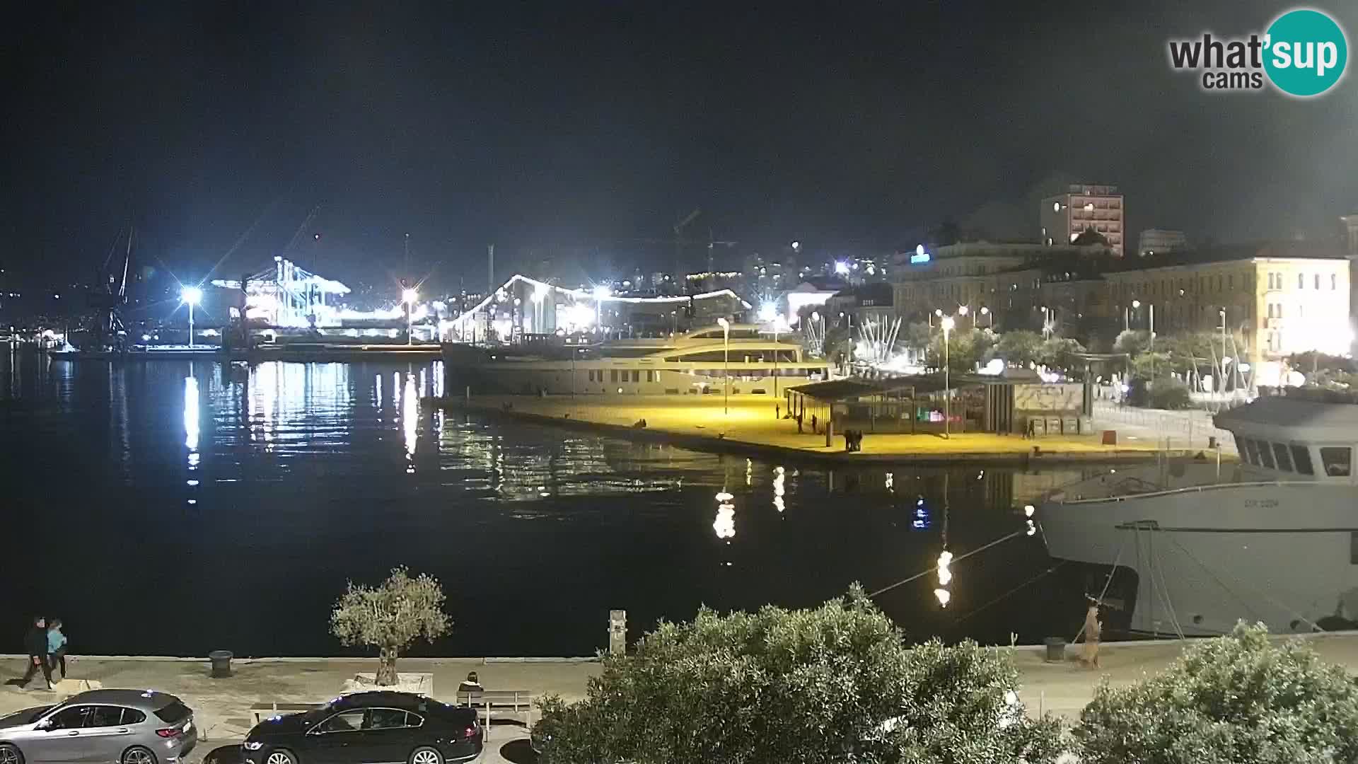 La Riva y Marina en Rijeka – Webcam en vivo Croacia