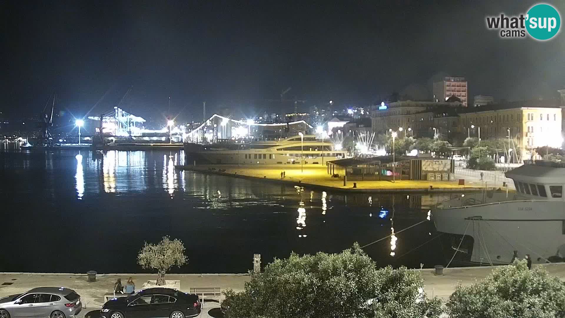 La Riva et Marina à Rijeka – Live Webcam Croatie