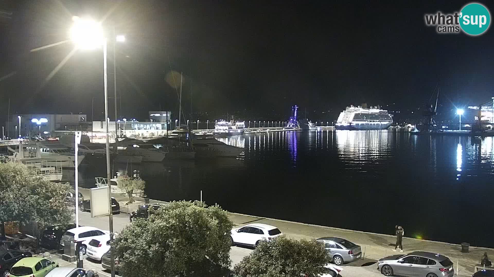 Die Riva und Marina in Rijeka – Live Webcam Kroatien