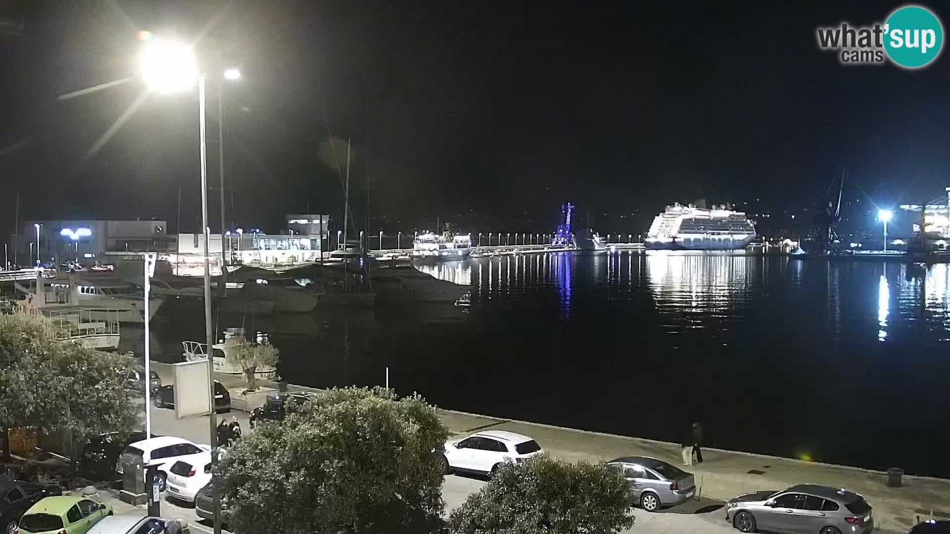 La Riva e la Marina a Rijeka (Fiume) – Live Webcam Croazia