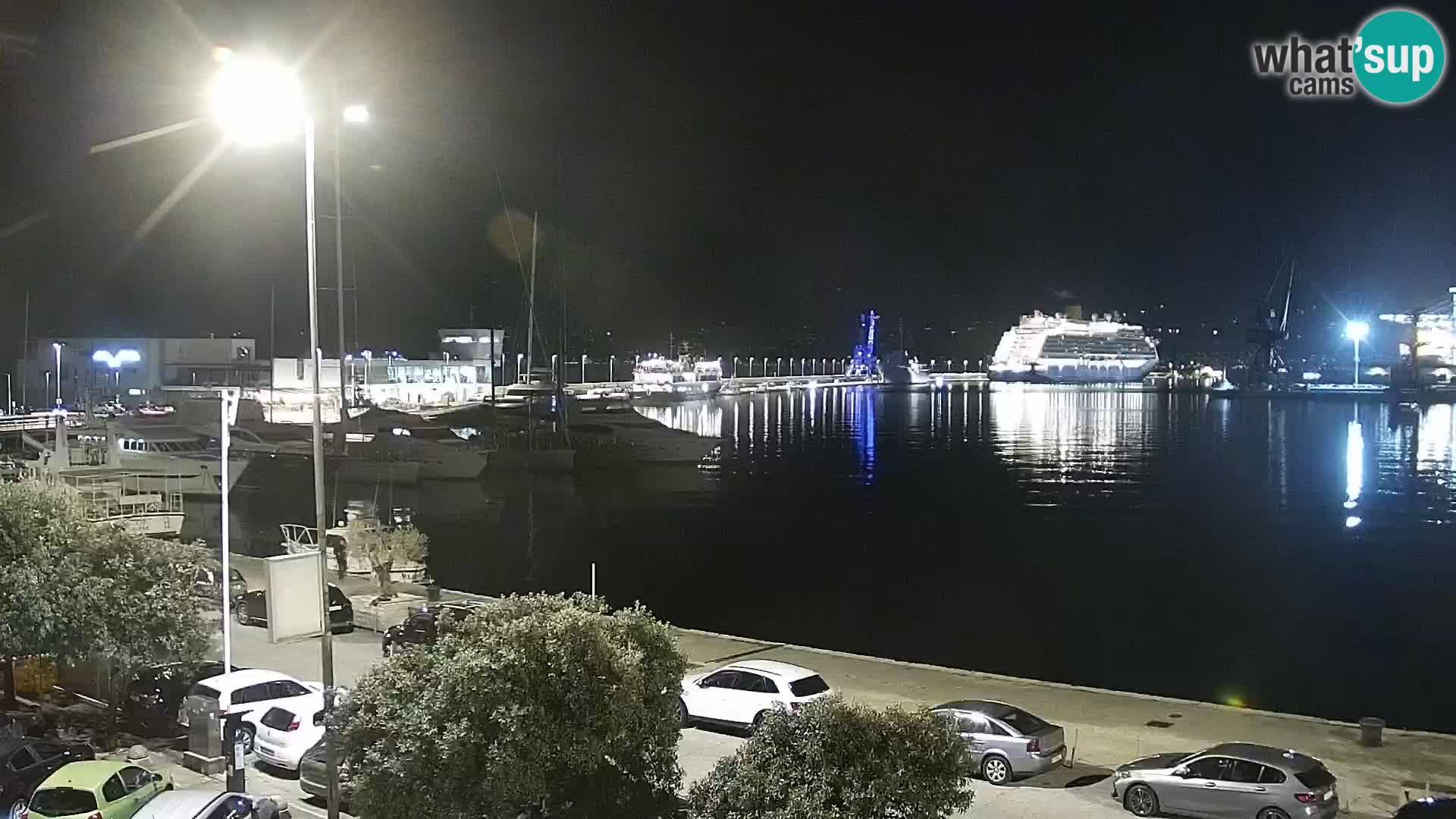 The Riva and Marina in Rijeka  – Live Webcam Croatia