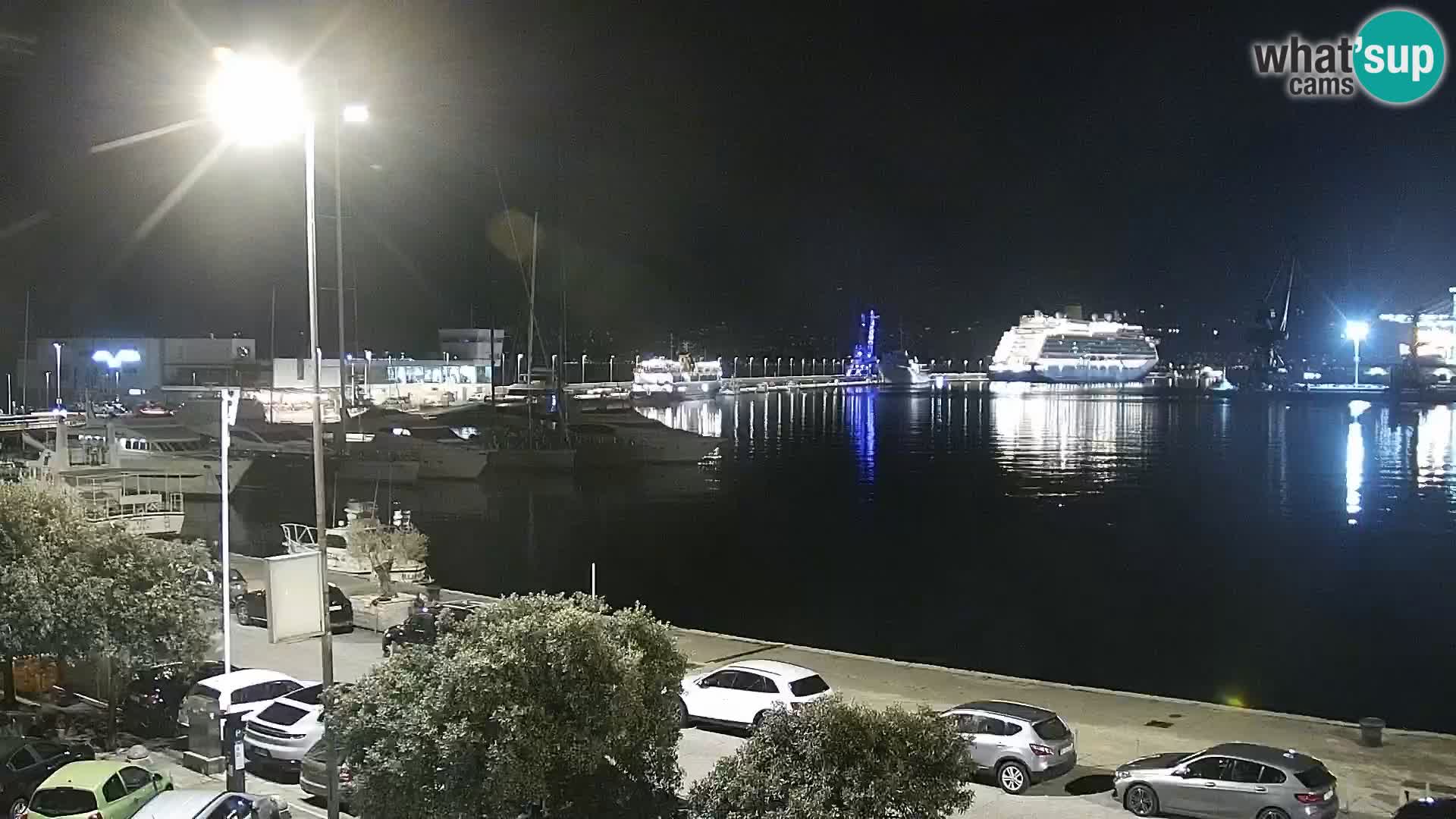 La Riva et Marina à Rijeka – Live Webcam Croatie