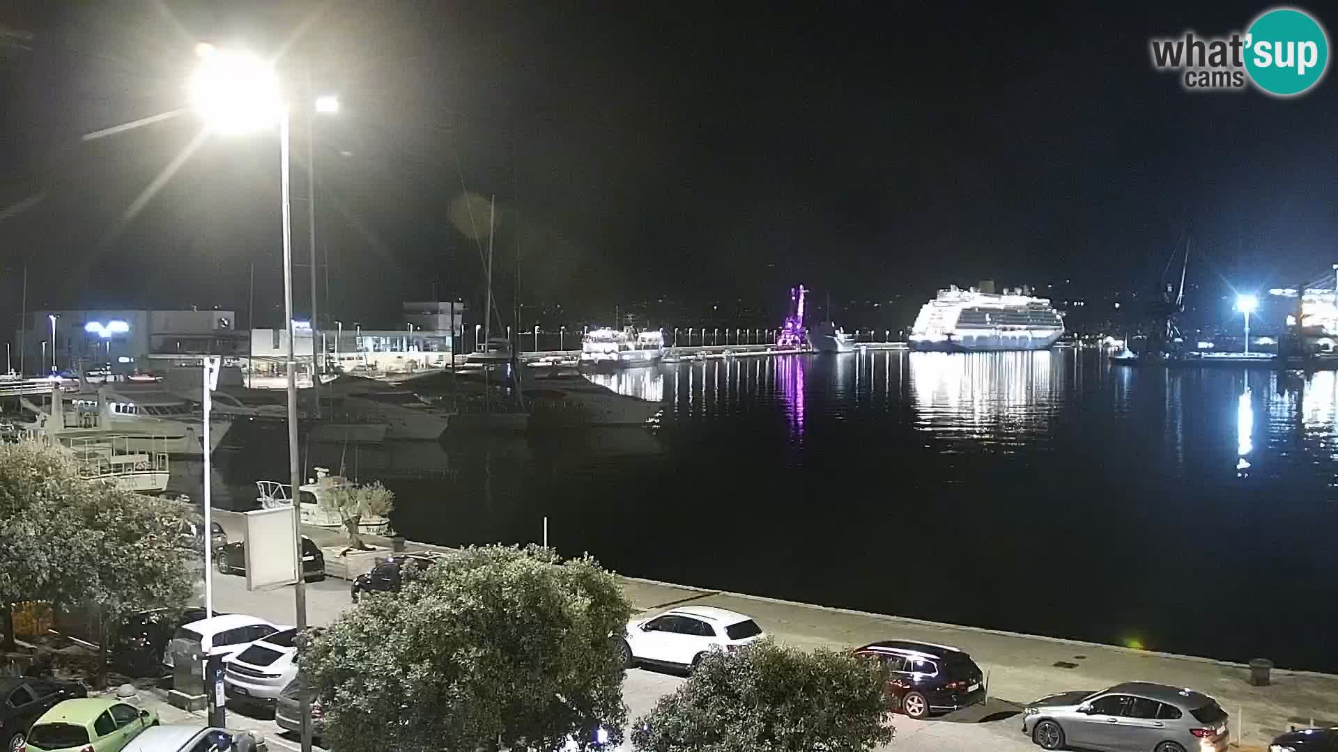 La Riva y Marina en Rijeka – Webcam en vivo Croacia