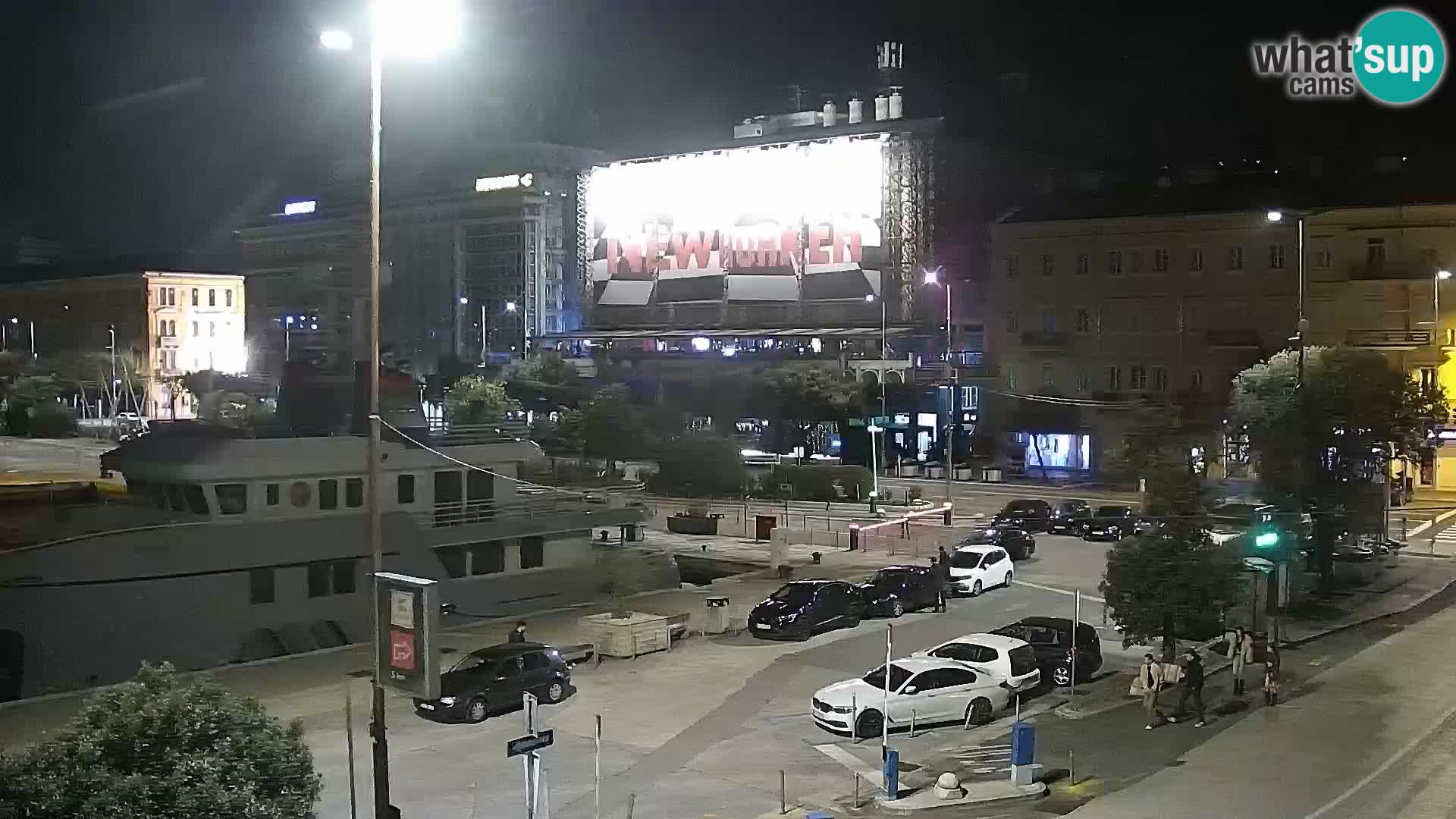 The Riva and Marina in Rijeka  – Live Webcam Croatia