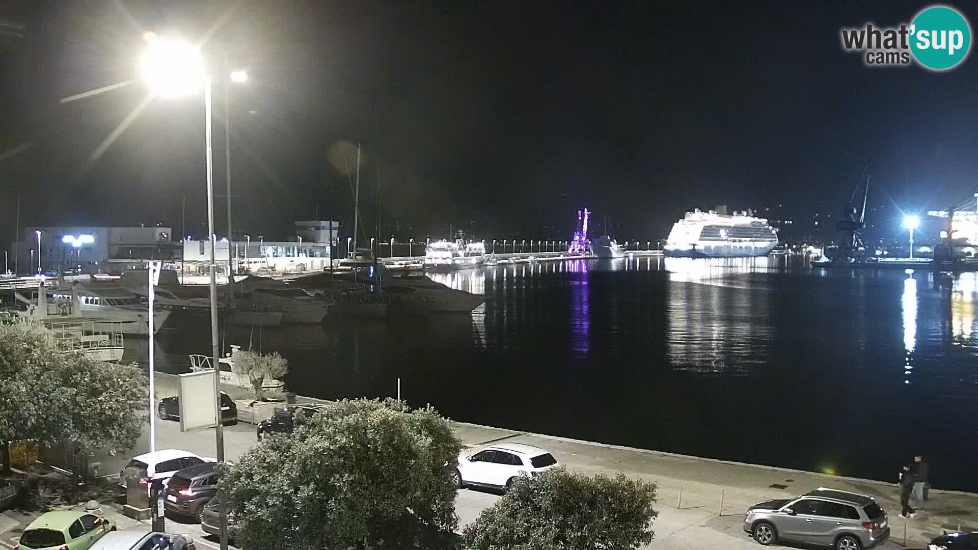 The Riva and Marina in Rijeka  – Live Webcam Croatia