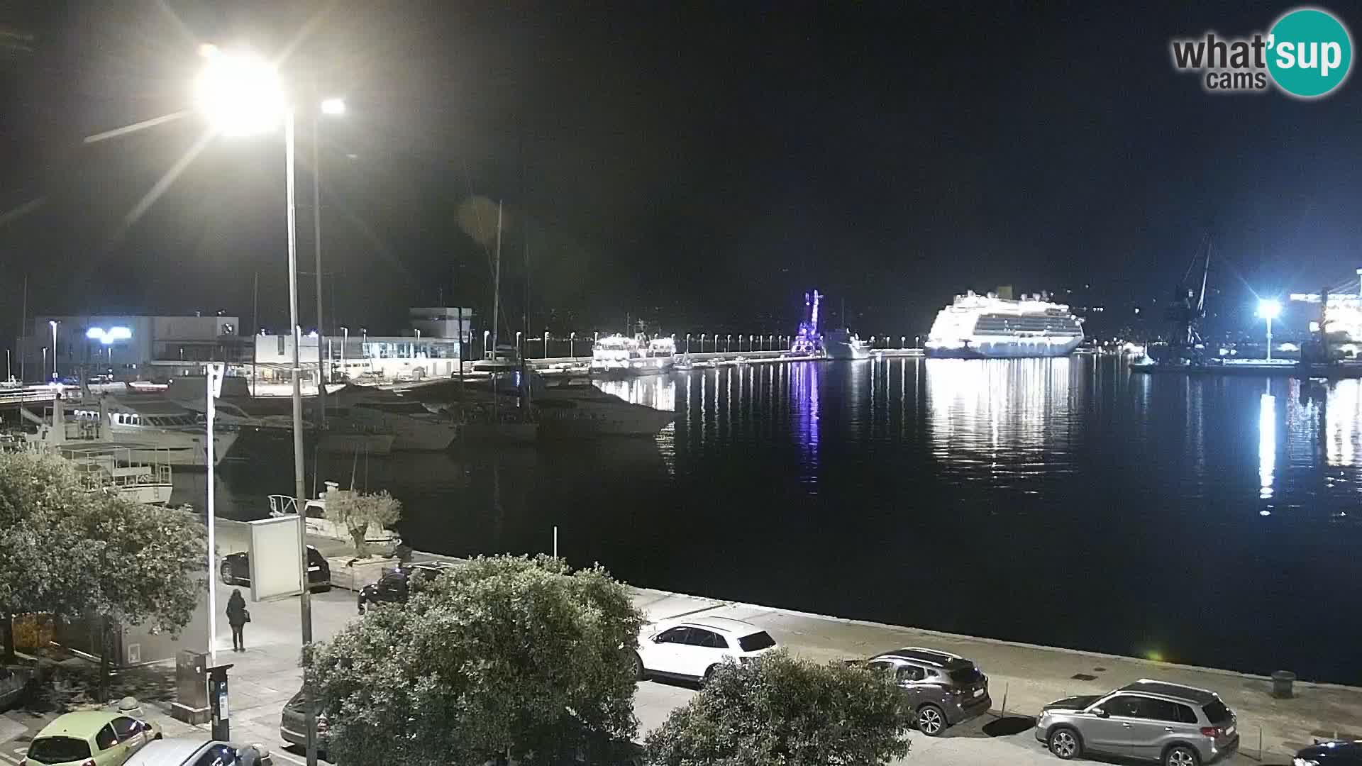 Die Riva und Marina in Rijeka – Live Webcam Kroatien