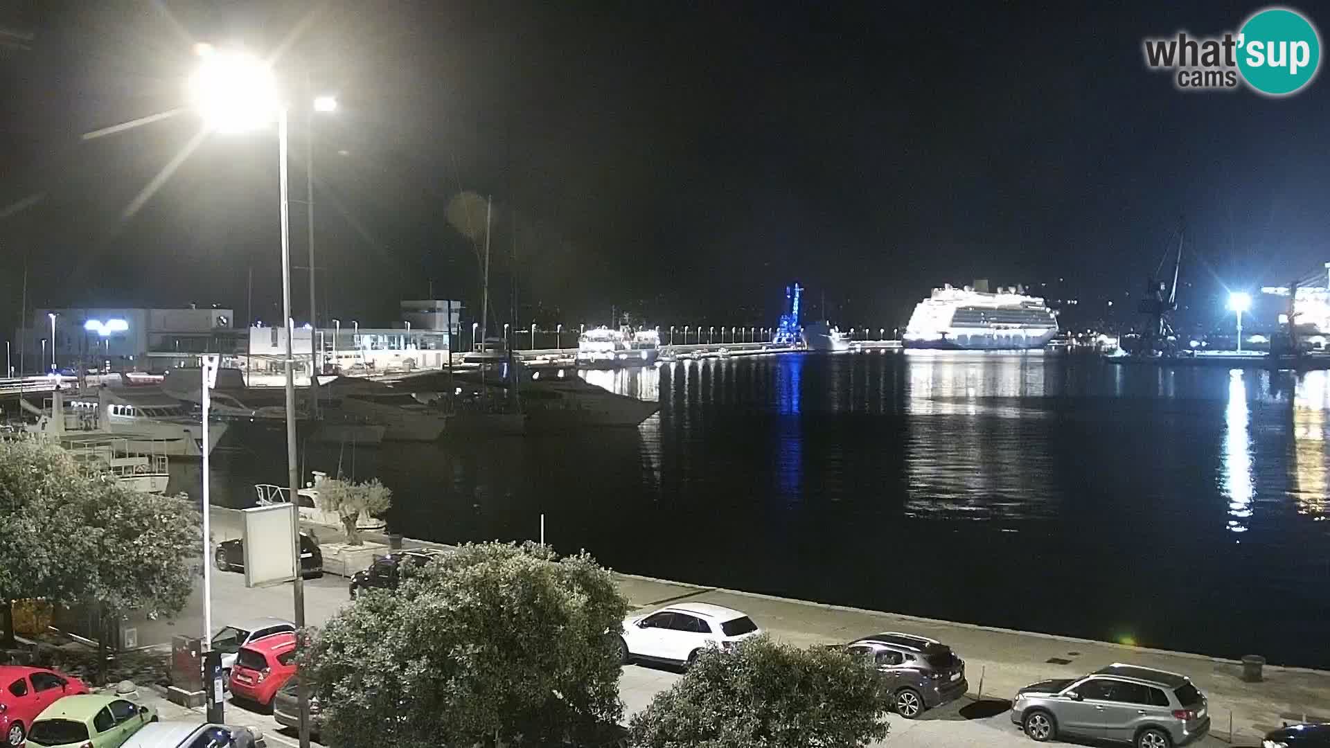 La Riva et Marina à Rijeka – Live Webcam Croatie