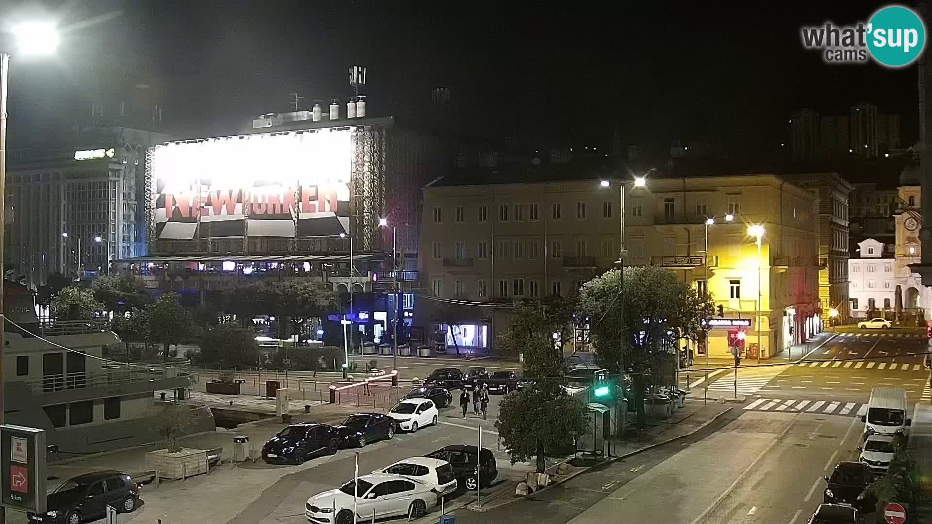 Riva in Marina v Reki – Spletna kamera v živo Hrvaška