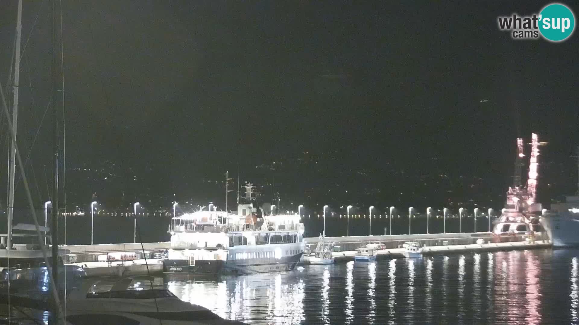 La Riva e la Marina a Rijeka (Fiume) – Live Webcam Croazia