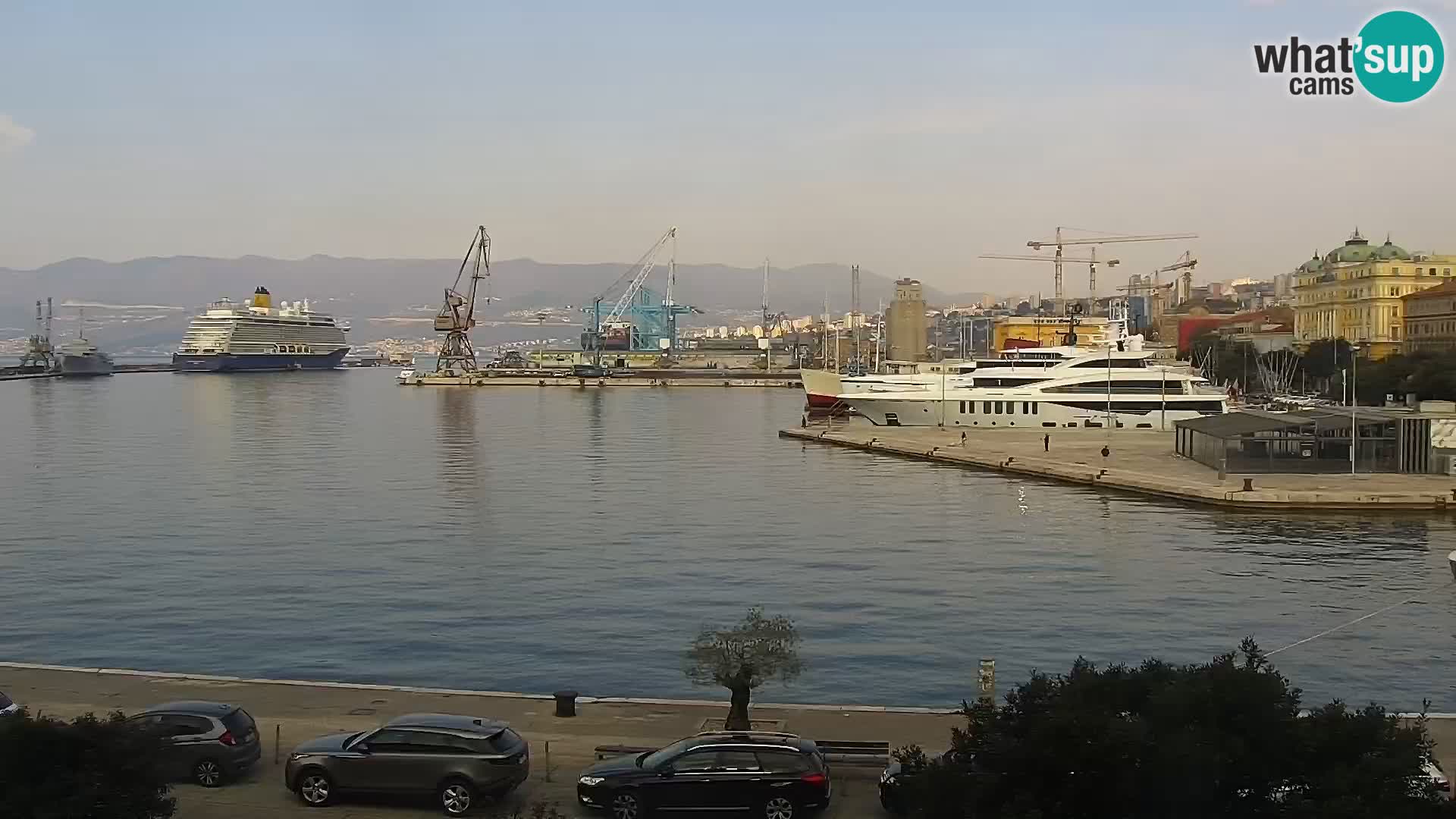 La Riva e la Marina a Rijeka (Fiume) – Live Webcam Croazia