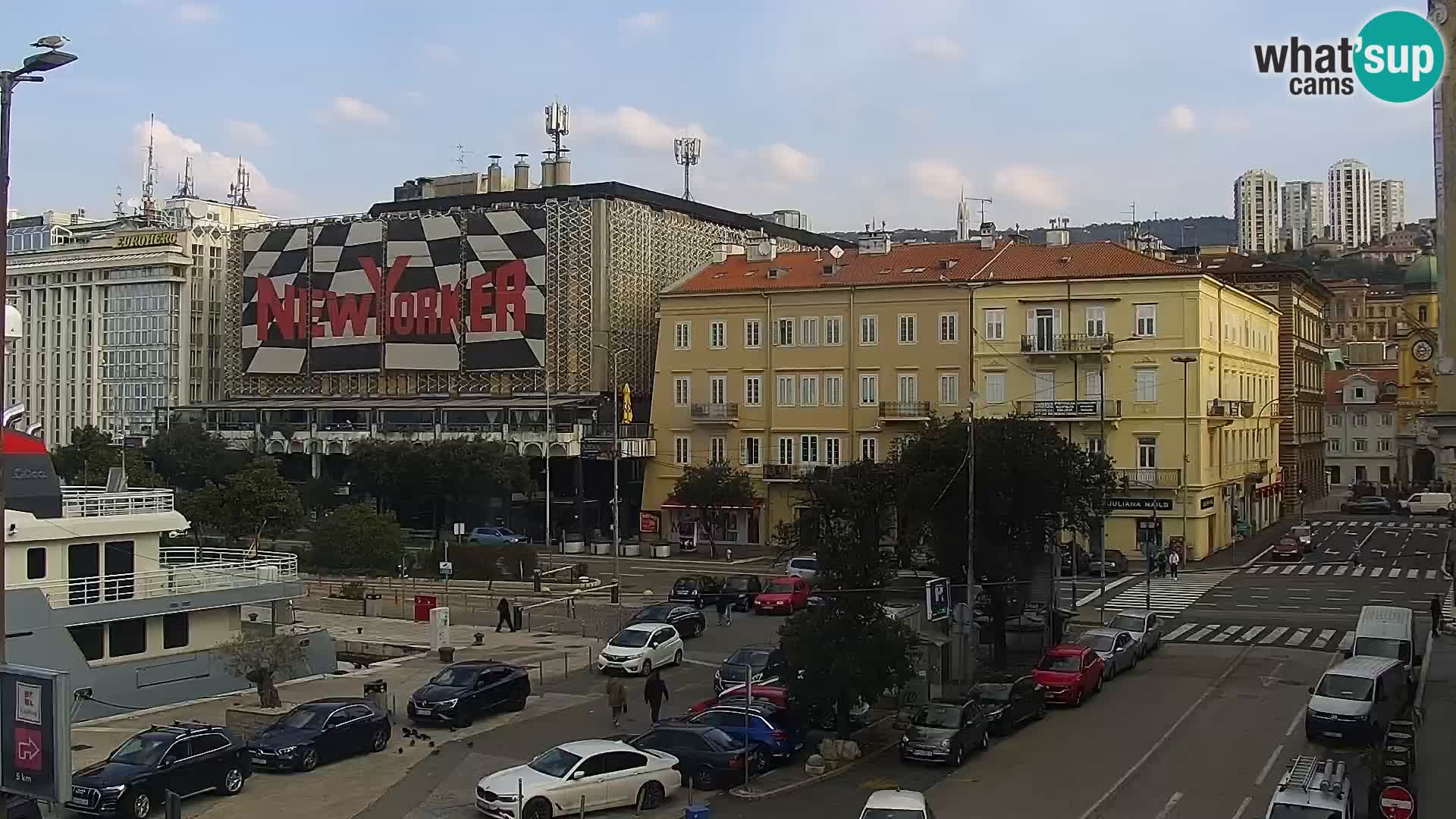 La Riva e la Marina a Rijeka (Fiume) – Live Webcam Croazia