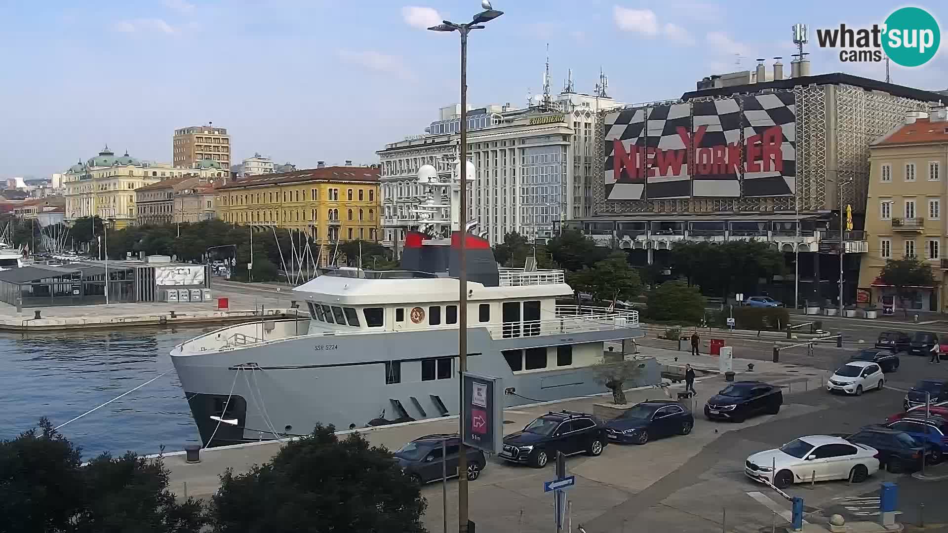 Riva i Marina u Rijeci – Web kamera uživo u Hrvatskoj