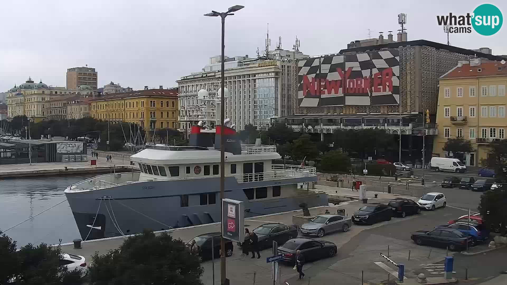 La Riva et Marina à Rijeka – Live Webcam Croatie