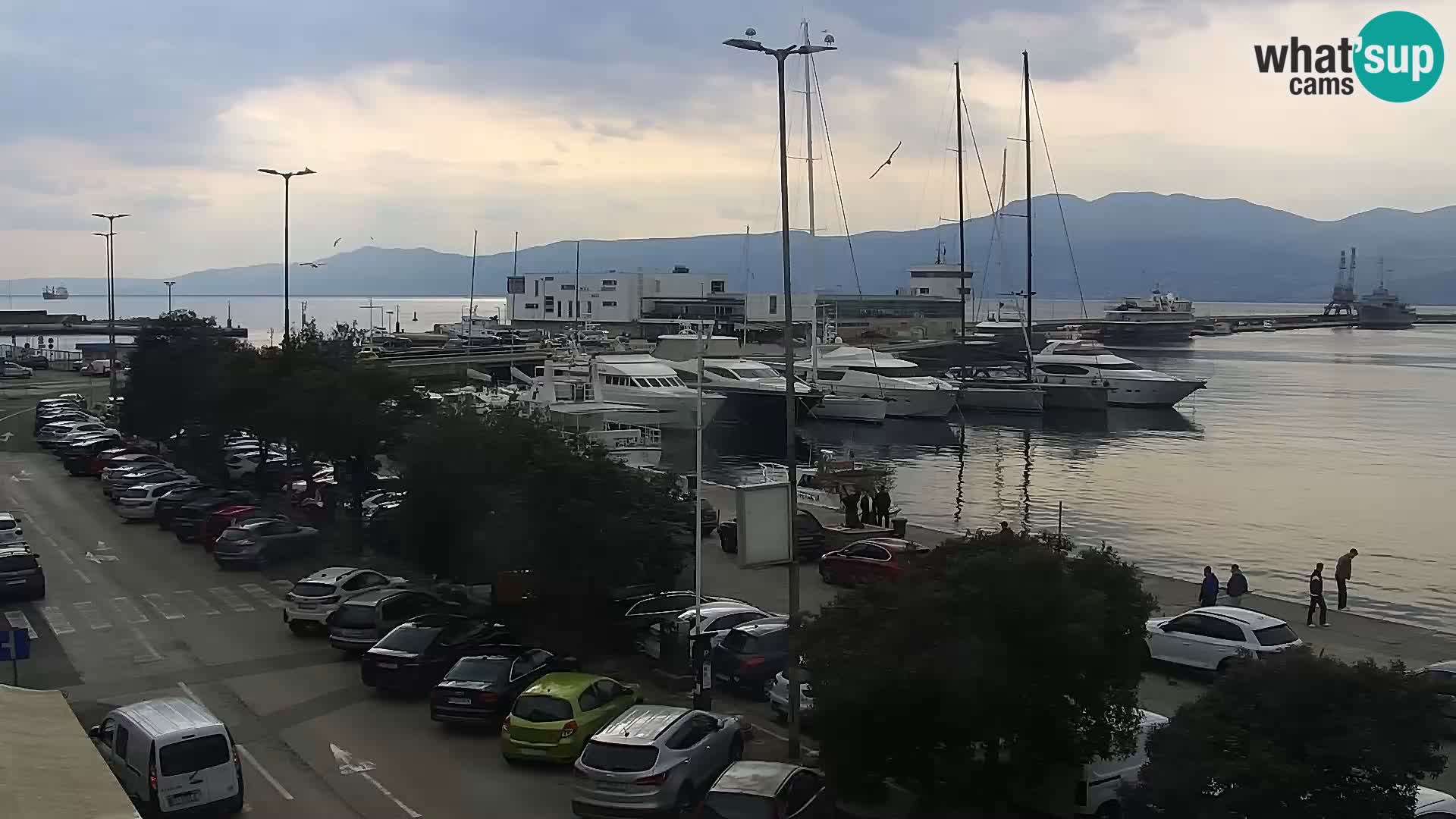 La Riva e la Marina a Rijeka (Fiume) – Live Webcam Croazia