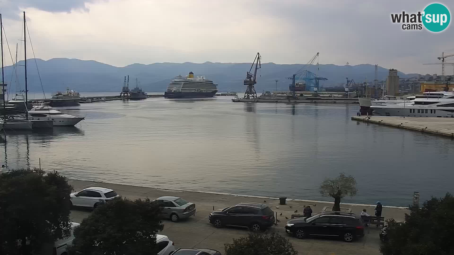 Riva i Marina u Rijeci – Web kamera uživo u Hrvatskoj