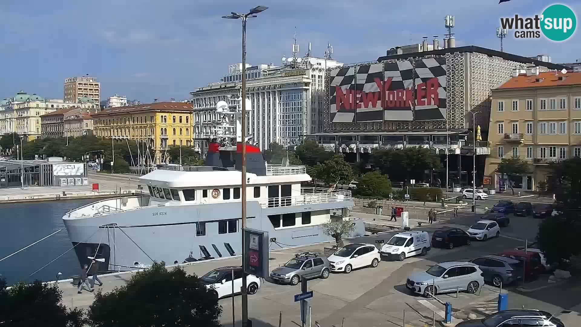 Riva i Marina u Rijeci – Web kamera uživo u Hrvatskoj