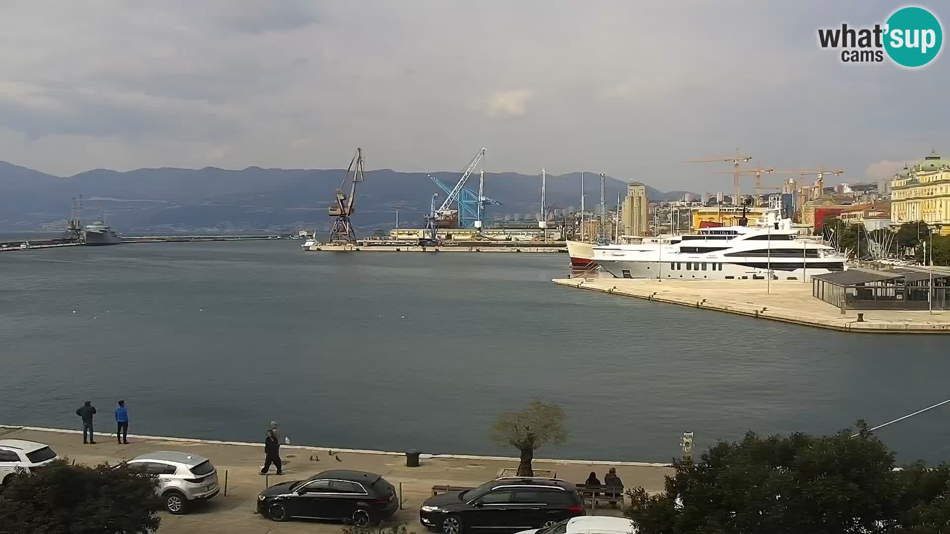 Riva i Marina u Rijeci – Web kamera uživo u Hrvatskoj