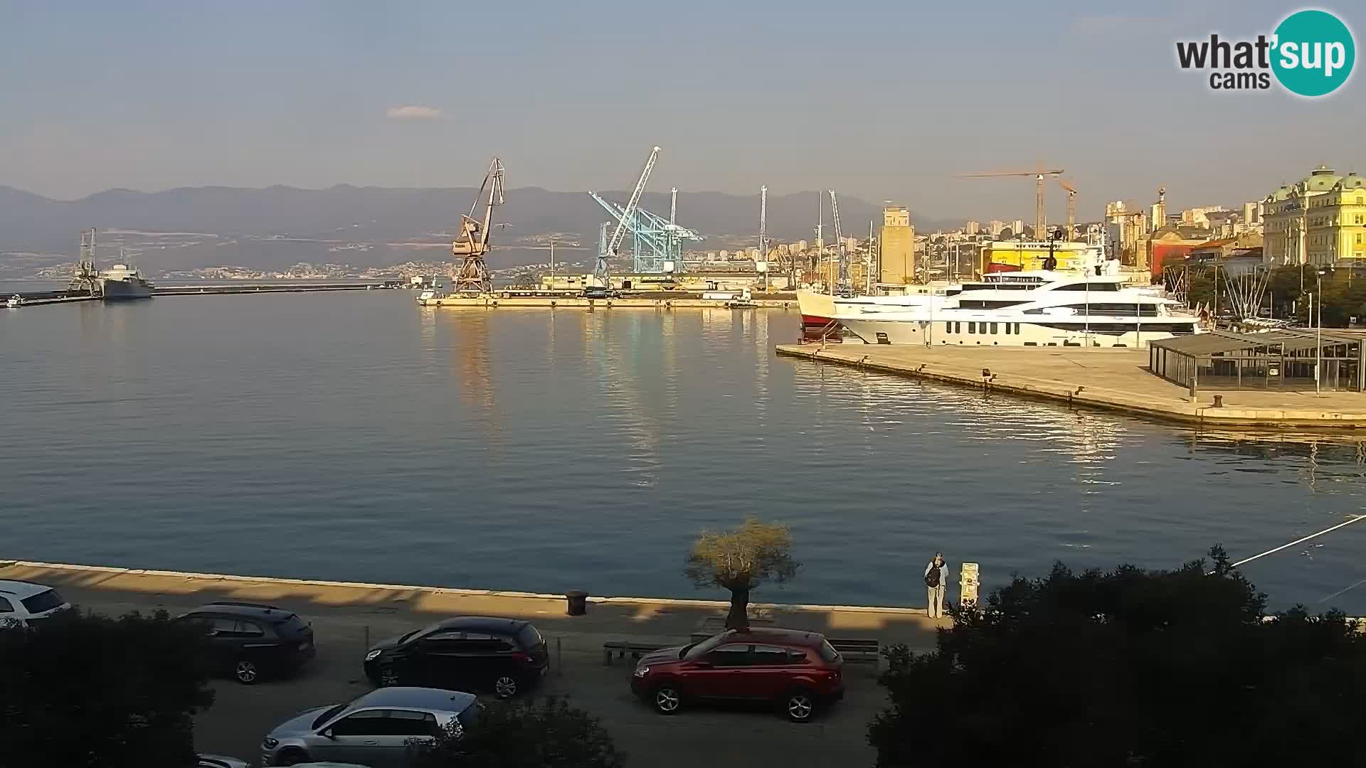 La Riva e la Marina a Rijeka (Fiume) – Live Webcam Croazia