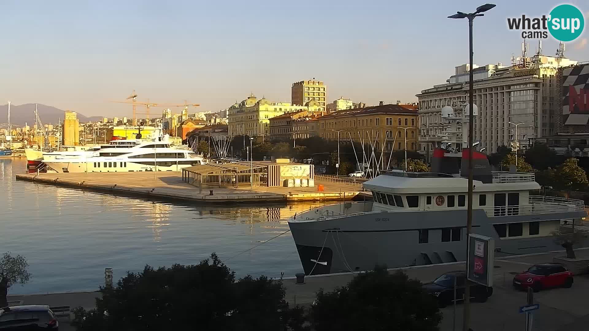 La Riva e la Marina a Rijeka (Fiume) – Live Webcam Croazia