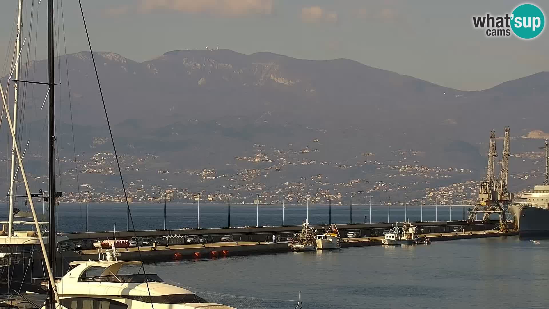 La Riva e la Marina a Rijeka (Fiume) – Live Webcam Croazia