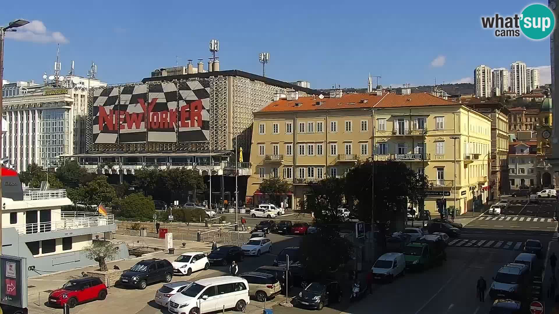 Riva i Marina u Rijeci – Web kamera uživo u Hrvatskoj