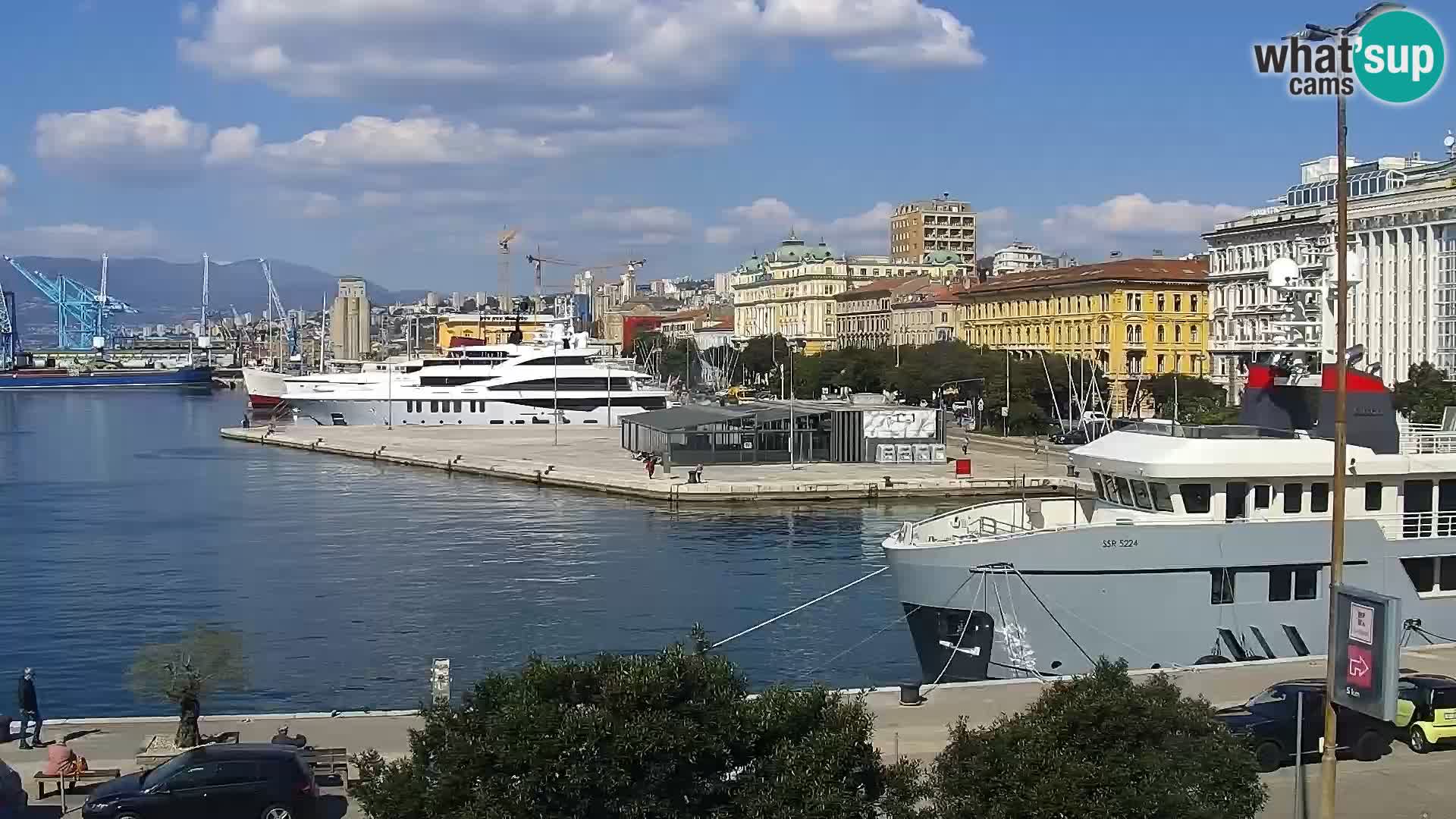Die Riva und Marina in Rijeka – Live Webcam Kroatien